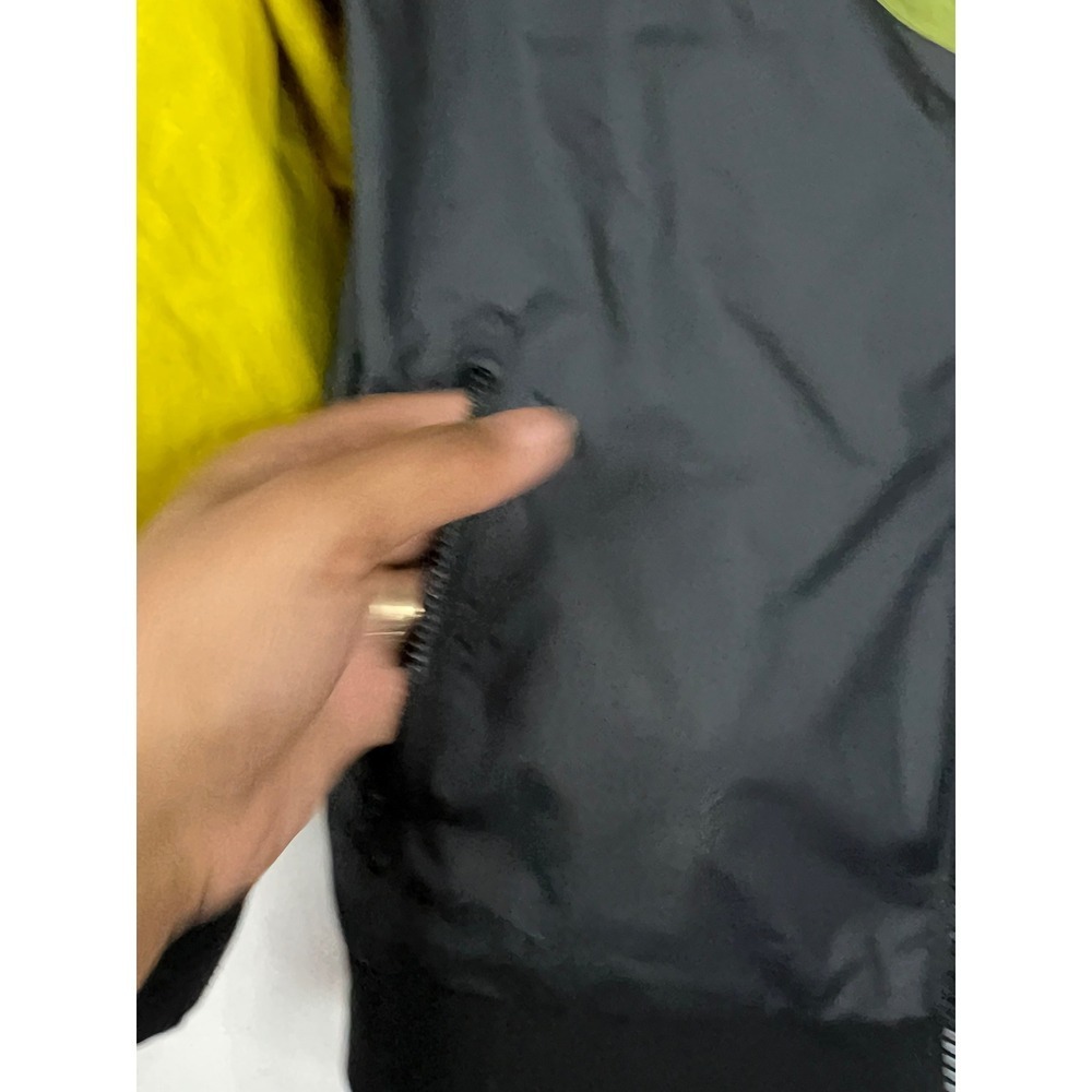 Nike Kids Windrunner Jacket Black/Green/Yellow - Loose Fit - Size  Small - Picture 5 of 7
